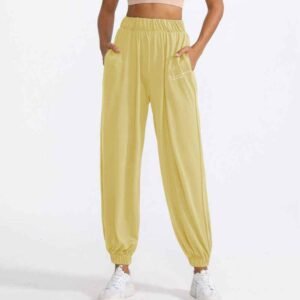 Seluar Yoga Lilac Pakaian Aktif Stretch Lembut Ruxi my916