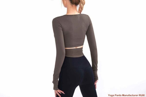 Atasan Tanaman Yoga Lengan Panjang Wanita Ruxi my750