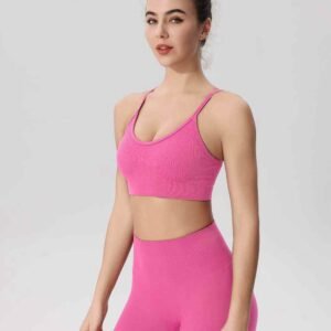 Legging Yoga Beige Pakaian Aktif Bergaya Selesa Ruxi my869