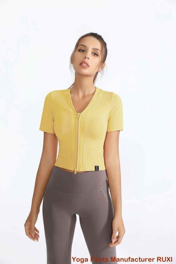 Baju T Yoga Wanita Pakaian Aktif Selesa Bergaya Ruxi my616