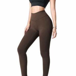 Legging Gym Pinggang Tinggi Beige Ruxi my613