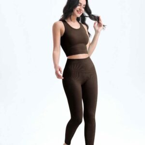 seluar pendek yoga coklat Ruxi my909