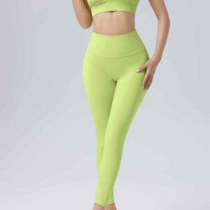 Keselesaan Sokongan Tinggi Neon Pink Sports Bra Ruxi