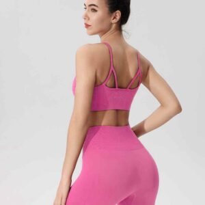Seamless Scrunch Legging Pakaian Gim Pinggang Tinggi Ruxi