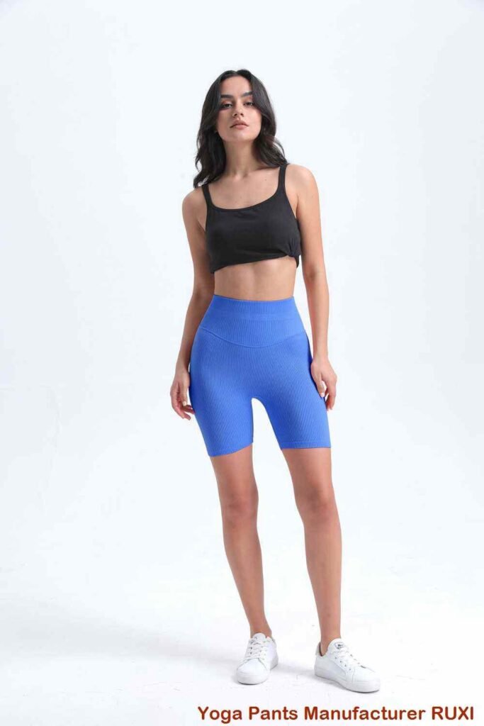 Seluar Pendek Yoga Oren Cerah Selesa Bergaya Ruxi my3454