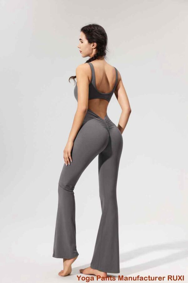 Seluar Yoga Bootcut dengan Poket untuk Wanita Ruxi my416