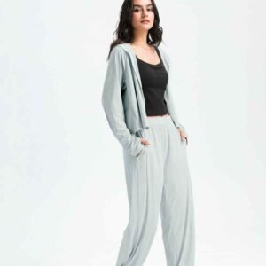 Seluar Yoga Heather Grey Pakaian Kecergasan Bergaya Selesa